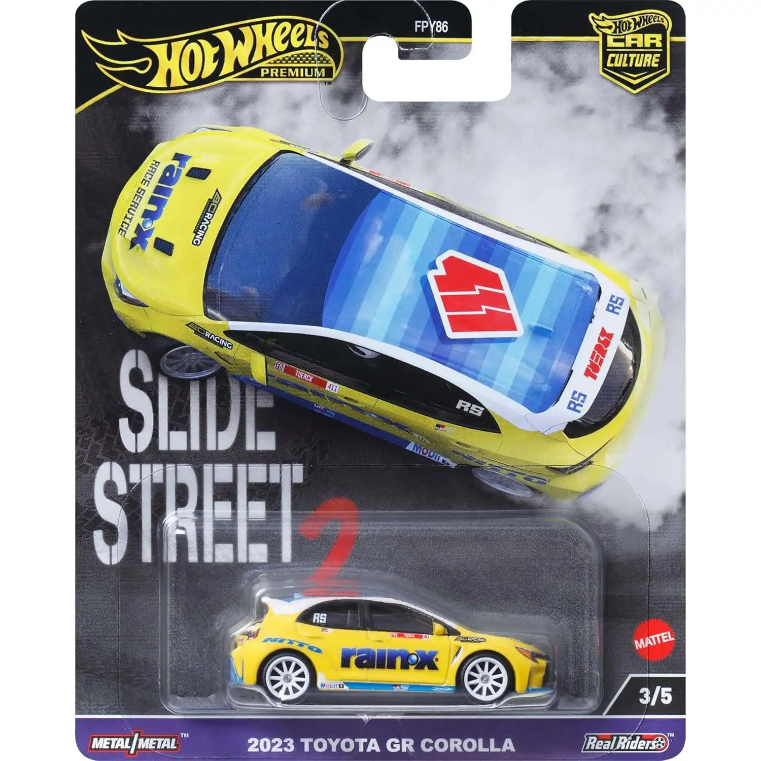 Hot Wheels Premium Car Culture Slide Street 2 2023 Toyota GR Corolla Die Cast Car