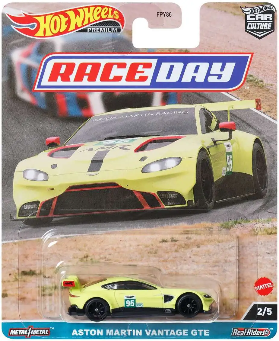 Hot Wheels Car Culture Race Day Aston Martin Vantage GTE Die Cast Car #2/5