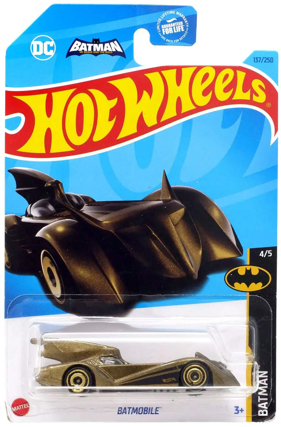 Hot Wheels DC Batman The Brave The Bold Batmobile Diecast Car 45 Mattel ...