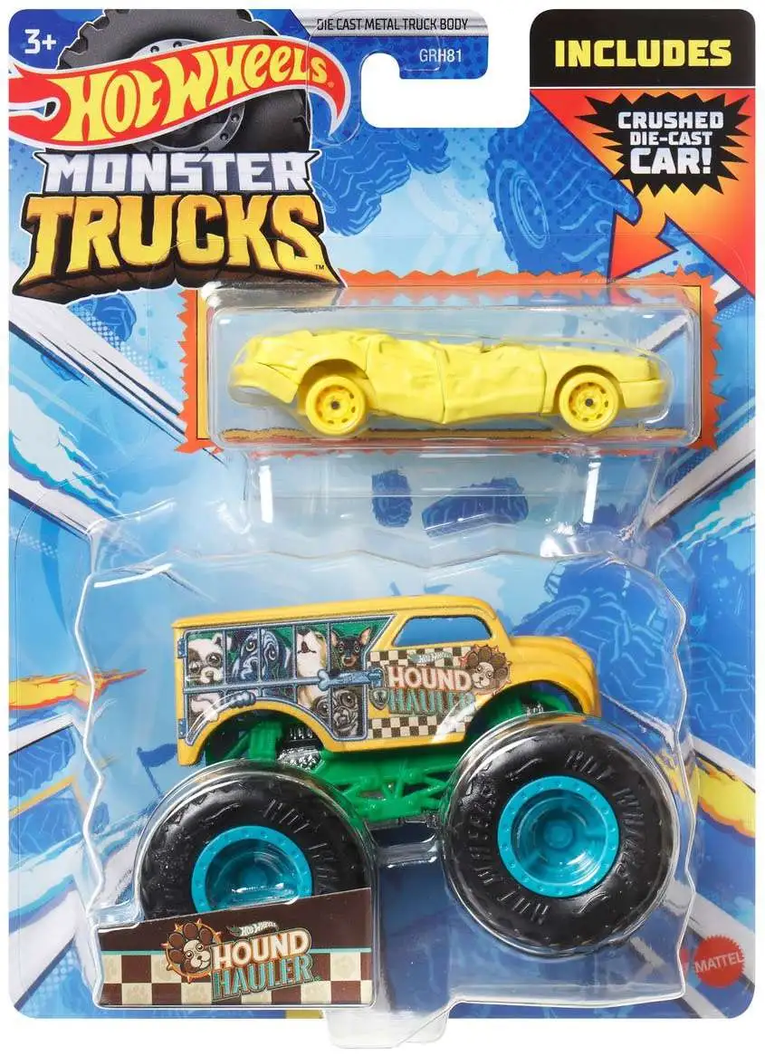 Beperkt grote Oceaan viel Hot Wheels Monster Trucks Hound Hauler 164 Diecast Car 2-Pack Mattel Toys -  ToyWiz
