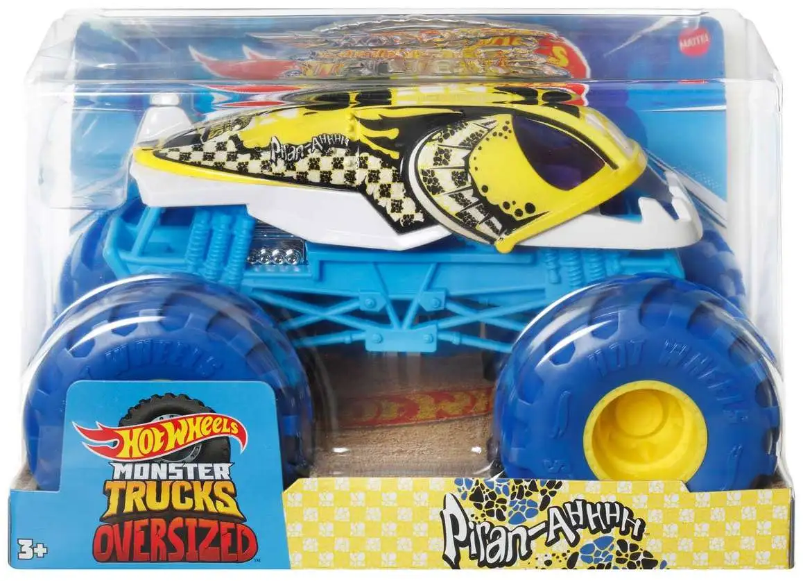 Hot Wheels Monster Trucks Oversized Piran-Ahhhh 124 Diecast Car