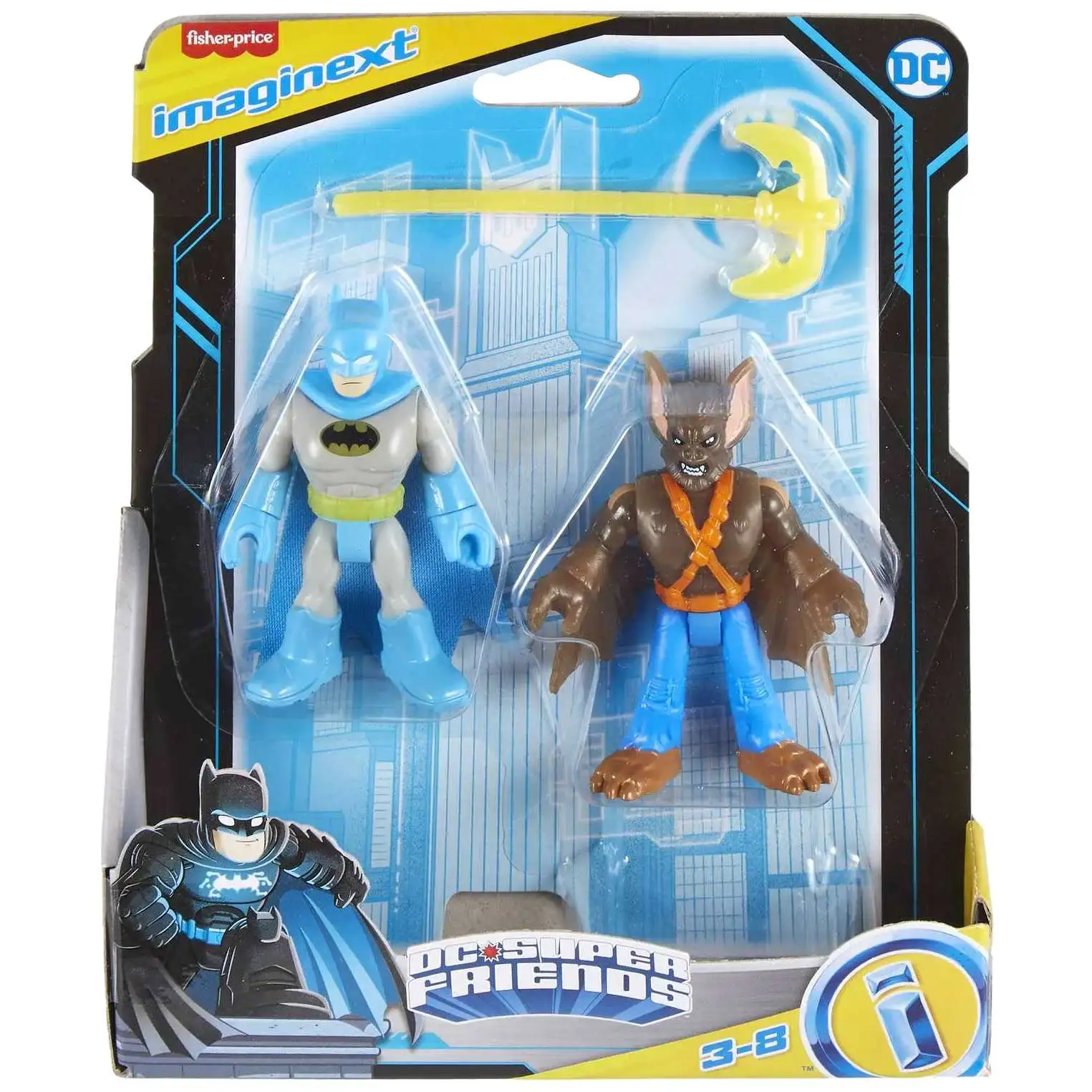 Fisher Price DC Super Friends Imaginext Batman & Manbat Figure Set