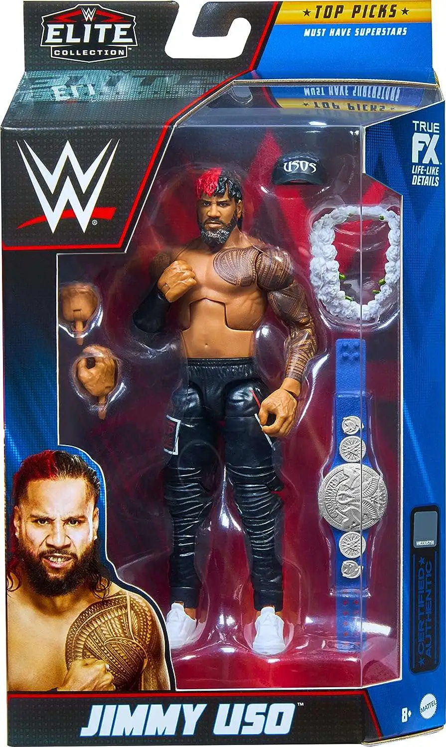 WWE Wrestling Elite Top Picks 2023 Wave 3 Jimmy Uso 6 Action Figure 