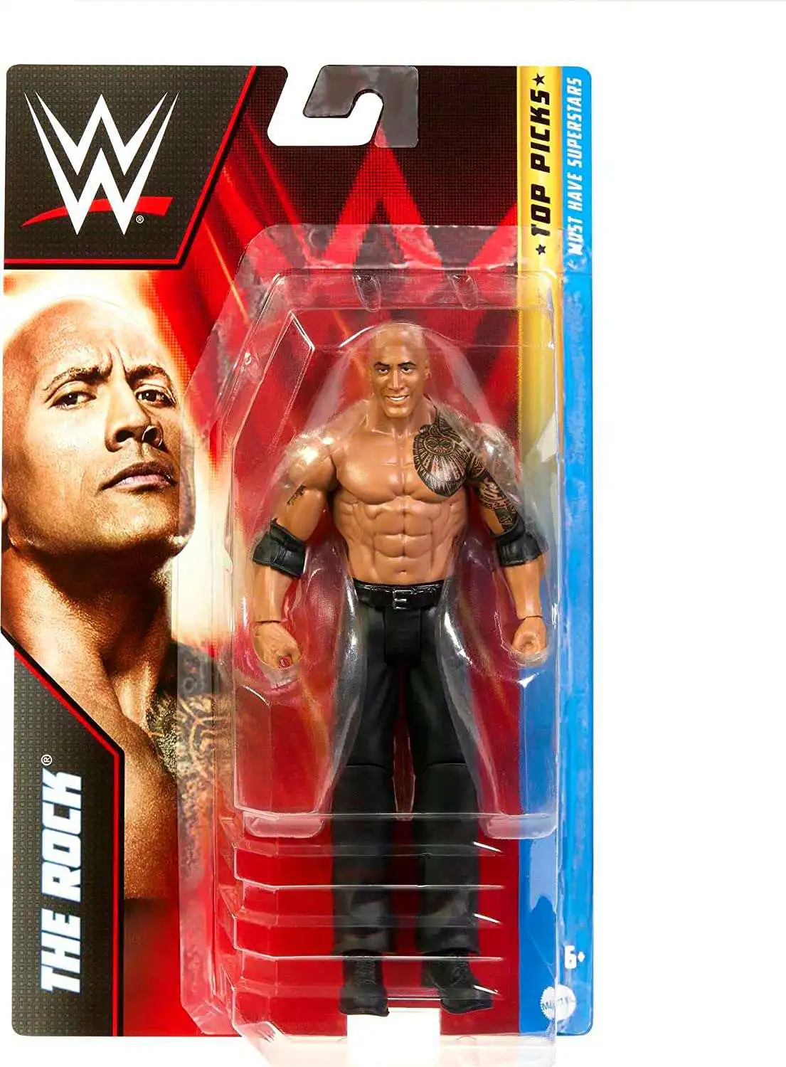 WWE Wrestling Basic Series Top Picks 2023 Wave 2 The Rock Action Figure