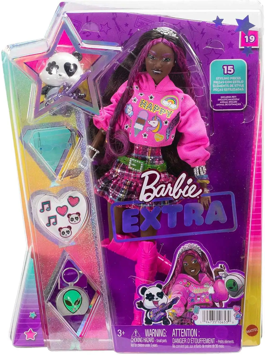 Barbie Extra Graphic Hoodie 13.25-Inch Doll #19