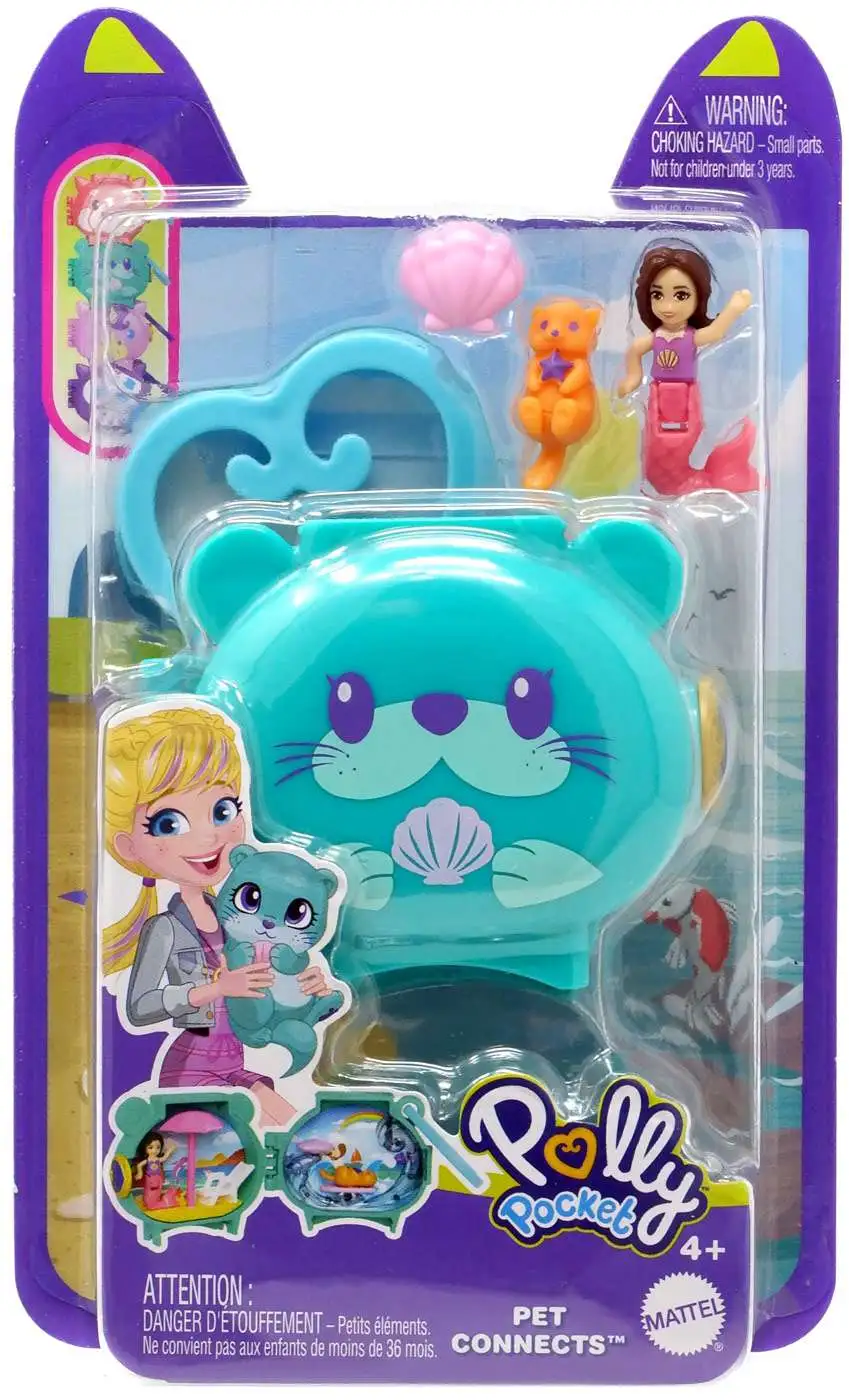Polly Pocket Pet Connects Otter Micro Playset [Loose]