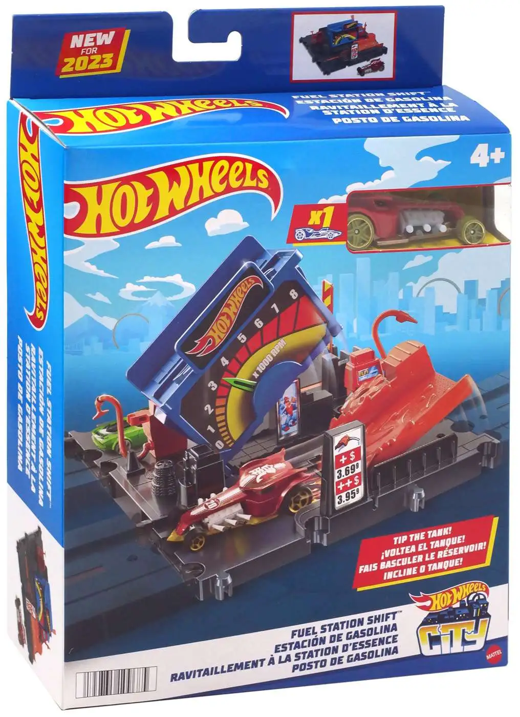 Hot Wheels City Fuel Station Shift Track Set [Damaged Package]