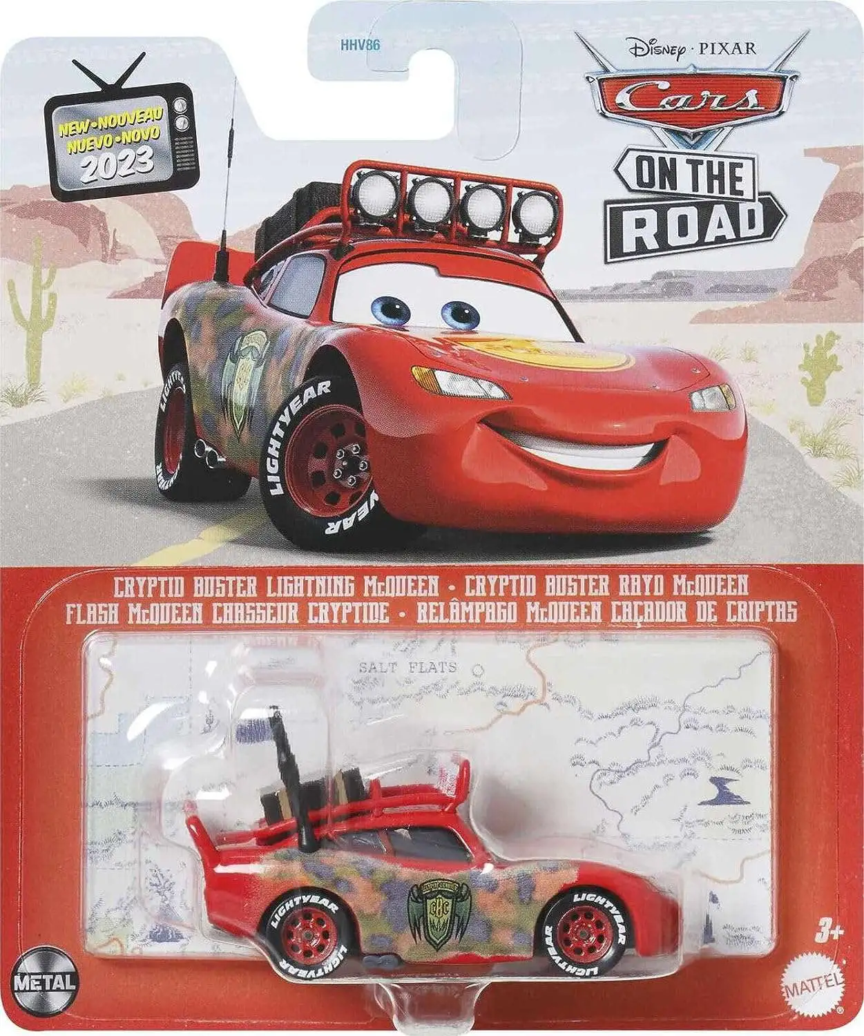 Disney and Pixar Cars Road Rumbler Lightning McQueen Die-Cast Toy Car, 1:55  Scale Collectible