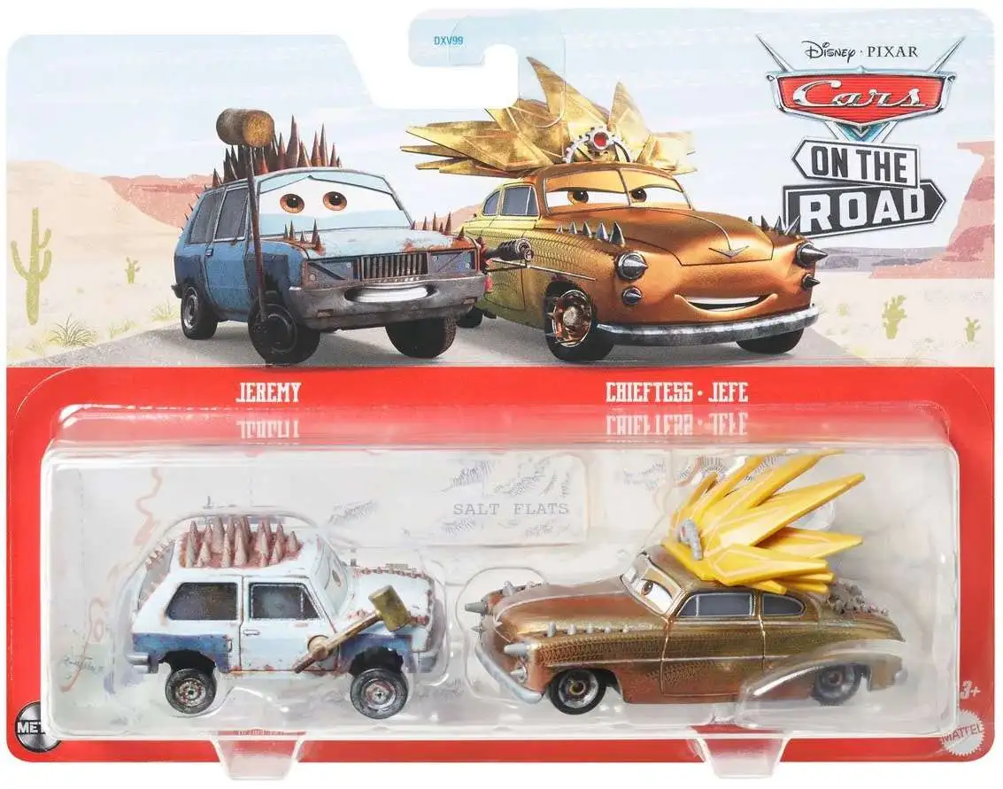 Disney / Pixar Cars On The Road Metal Jeremy & Chieftess Diecast Car 2-Pack