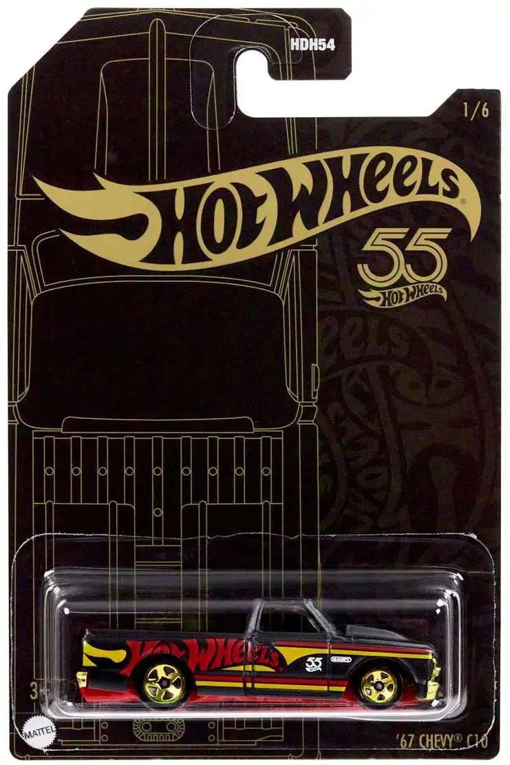 Hot Wheels 55th Anniversary 2023 Pearl Chrome 67 Chevy C10 164 Diecast Car  16 Mattel Toys ToyWiz