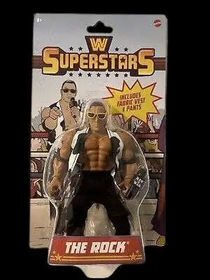 WWE Wrestling Retro Superstars The Rock Action Figure