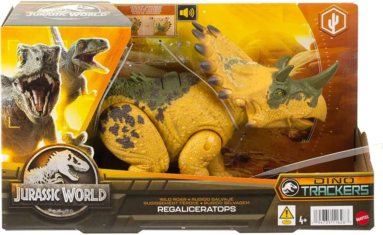 Jurassic World Dino Trackers Regaliceratops Action Figure [Wild Roar]