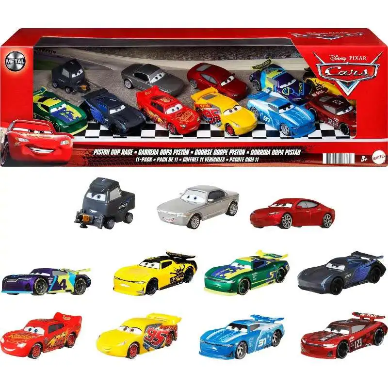 Disney Pixar Cars Cars 3 Piston Cup Race 155 Diecast Car 11 Pack Mattel 