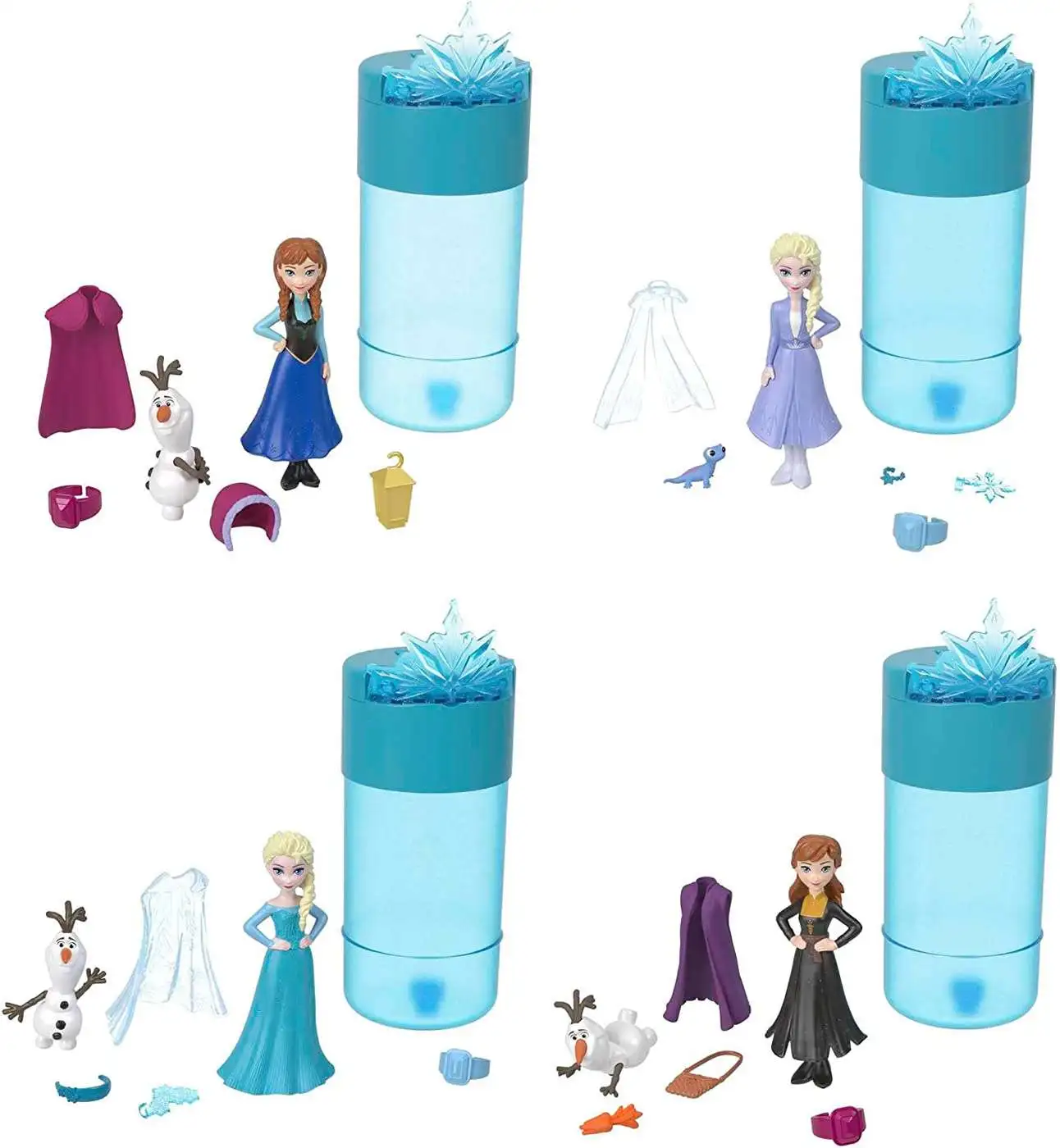 Disney Frozen Aluminum Water Bottle Purple Flower Top - ToyWiz