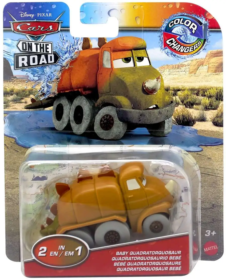 Disney / Pixar Cars On The Road Color Changers Baby Quadratorquosaur Diecast Car