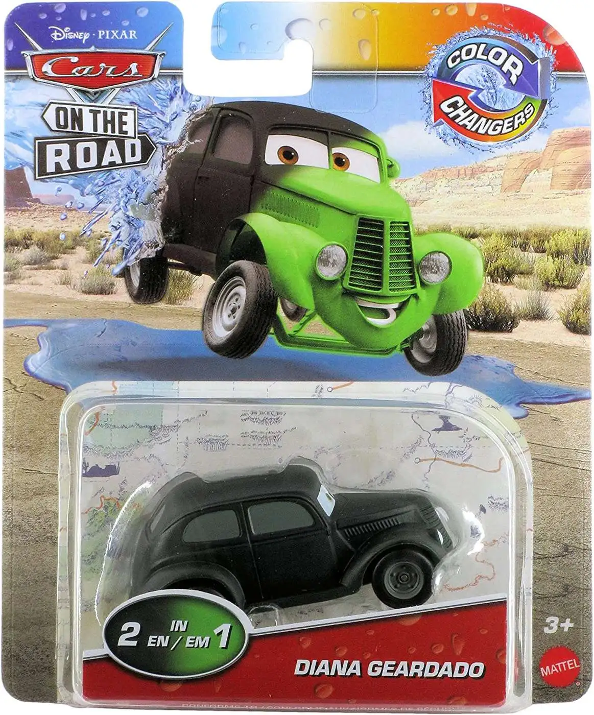 Disney / Pixar Cars On The Road Color Changers Diana Geardado Diecast Car