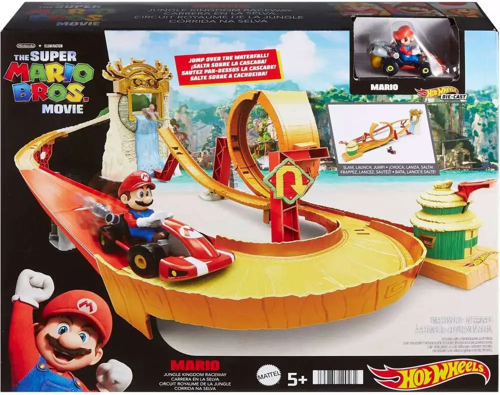 Super mario race clearance track toy