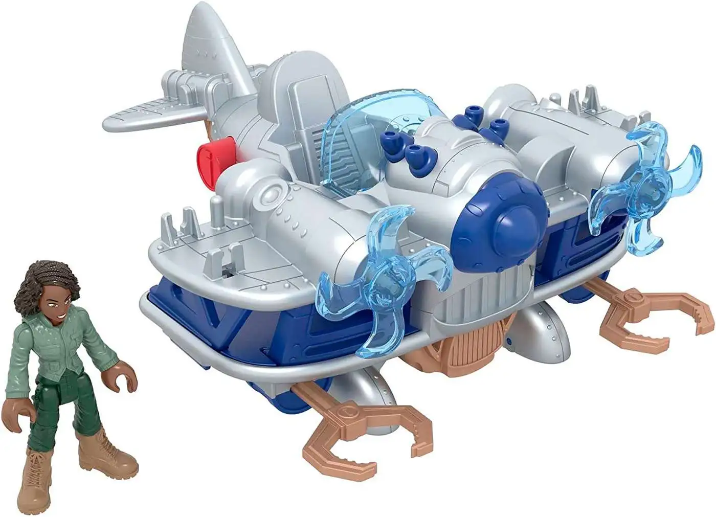 Fisher Price Jurassic World Imaginext Dominion Air Tracker Kayla & Plane Figure Set