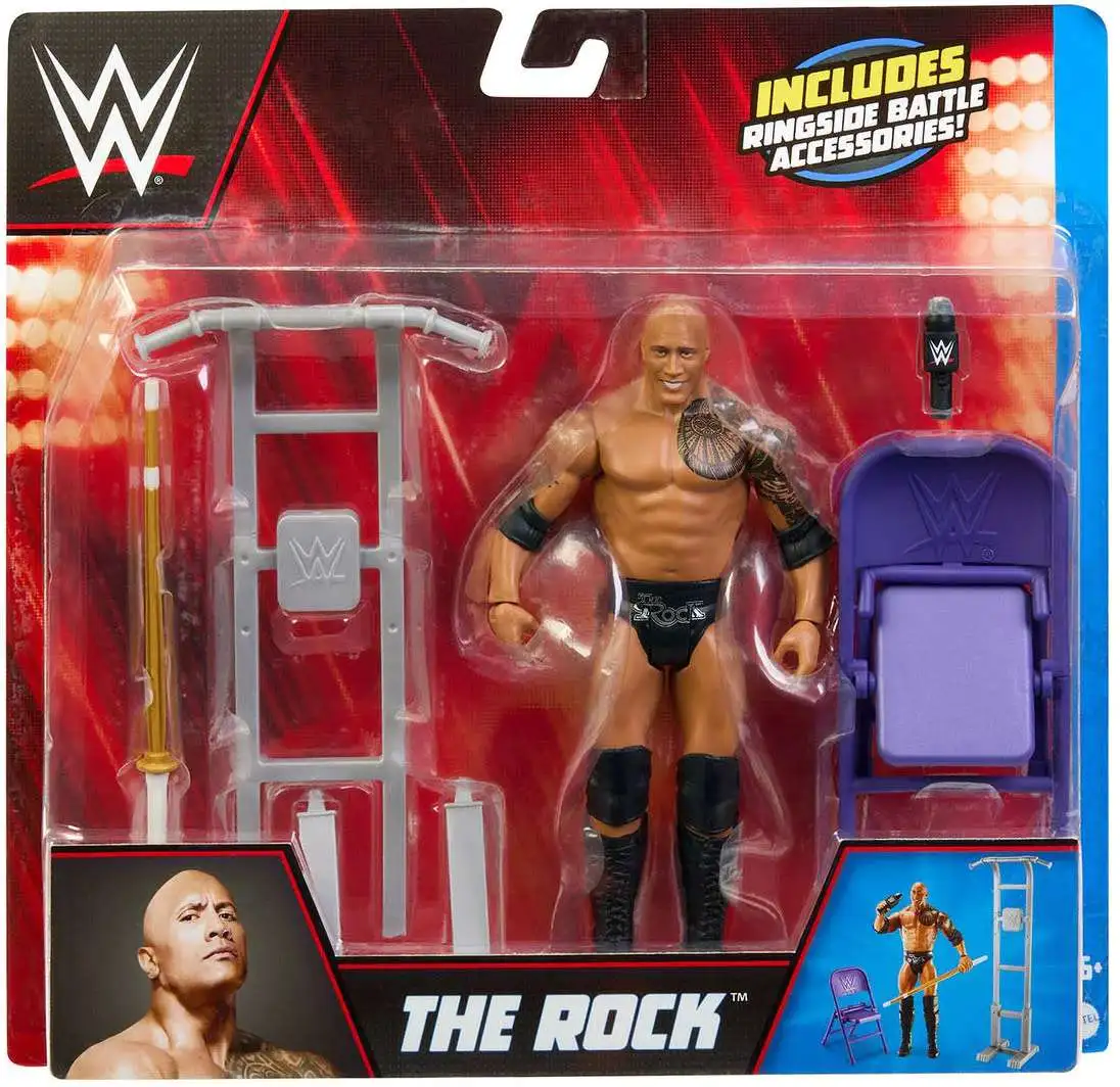 WWE Wrestling Ringside Battle Series 1 The Rock Action Figure