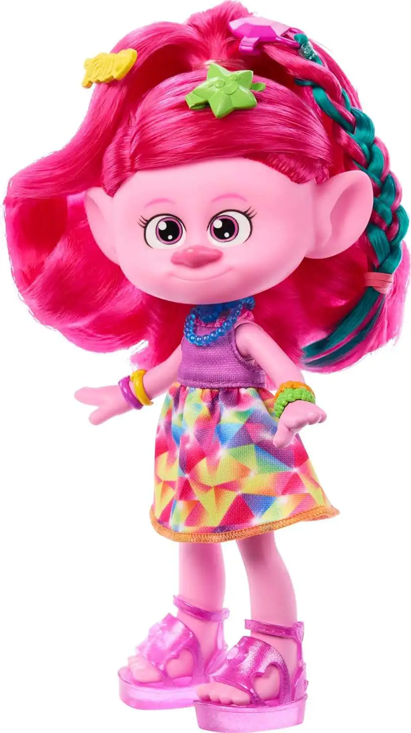 Trolls Band Together Hair-Tastic Queen Poppy Doll Mattel - ToyWiz