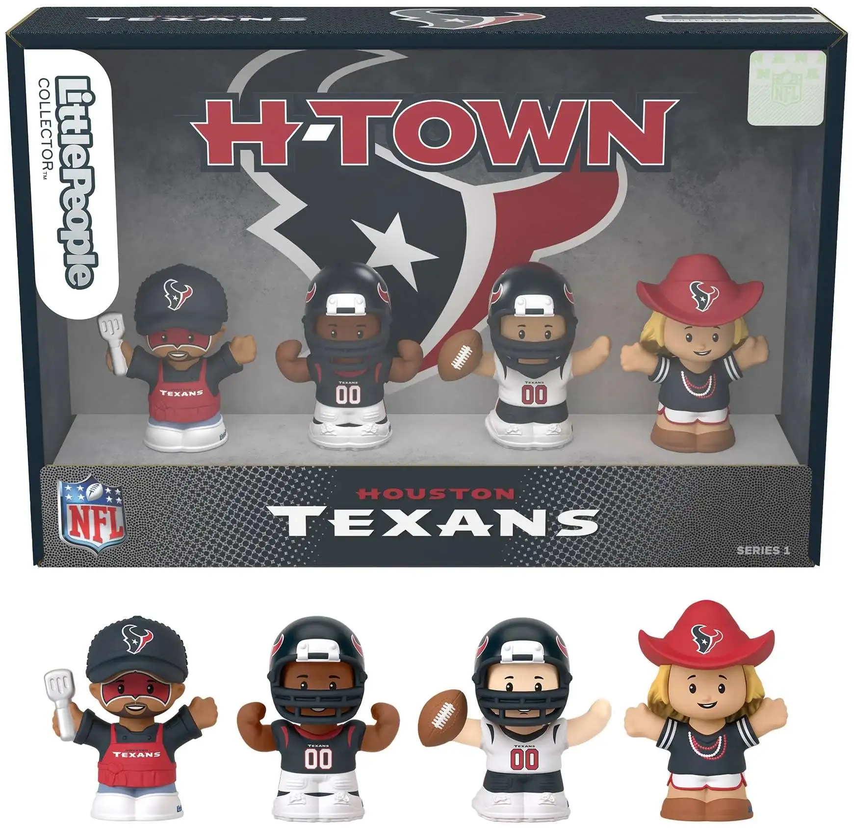 Fisher Price Little People x NFL Collector Series Houston Texans Figure 4-Pack [H-Town]