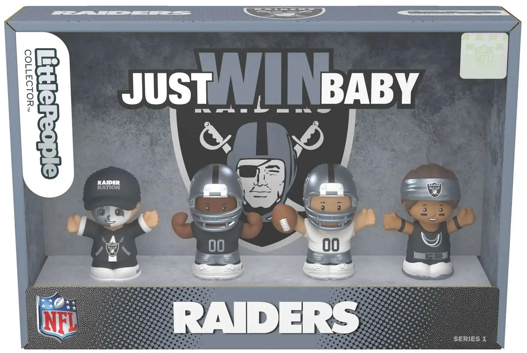 Fisher Price Little People x NFL Las Vegas Raiders Collector Just Win Baby  Figure 4-Pack 2 Players 2 Fans - ToyWiz