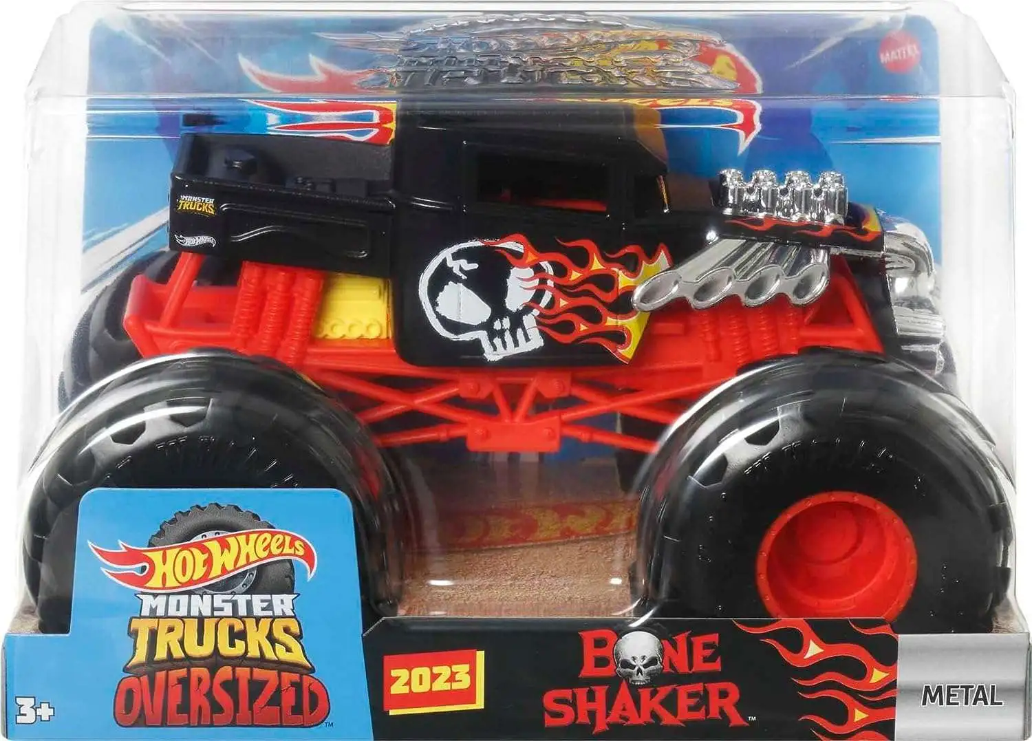 Hot Wheels Monster Trucks Bone Shaker Vehicle with Giant Wheels – Square  Imports