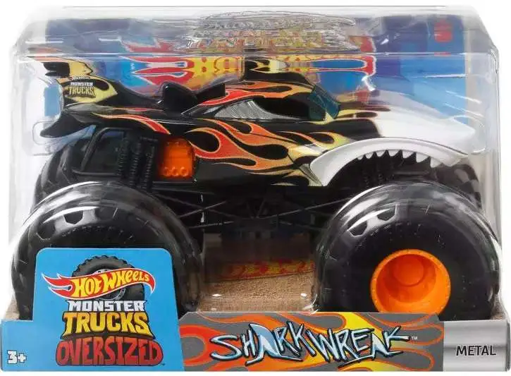 Hot Wheels Monster Trucks Oversized Bone Shaker 1:24 Scale :  Toys & Games