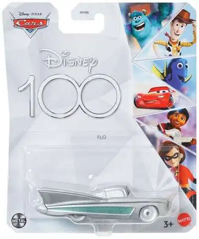 Disney Pixar Cars Disney 100 Metal Flo 155 Diecast Car Mattel Toys