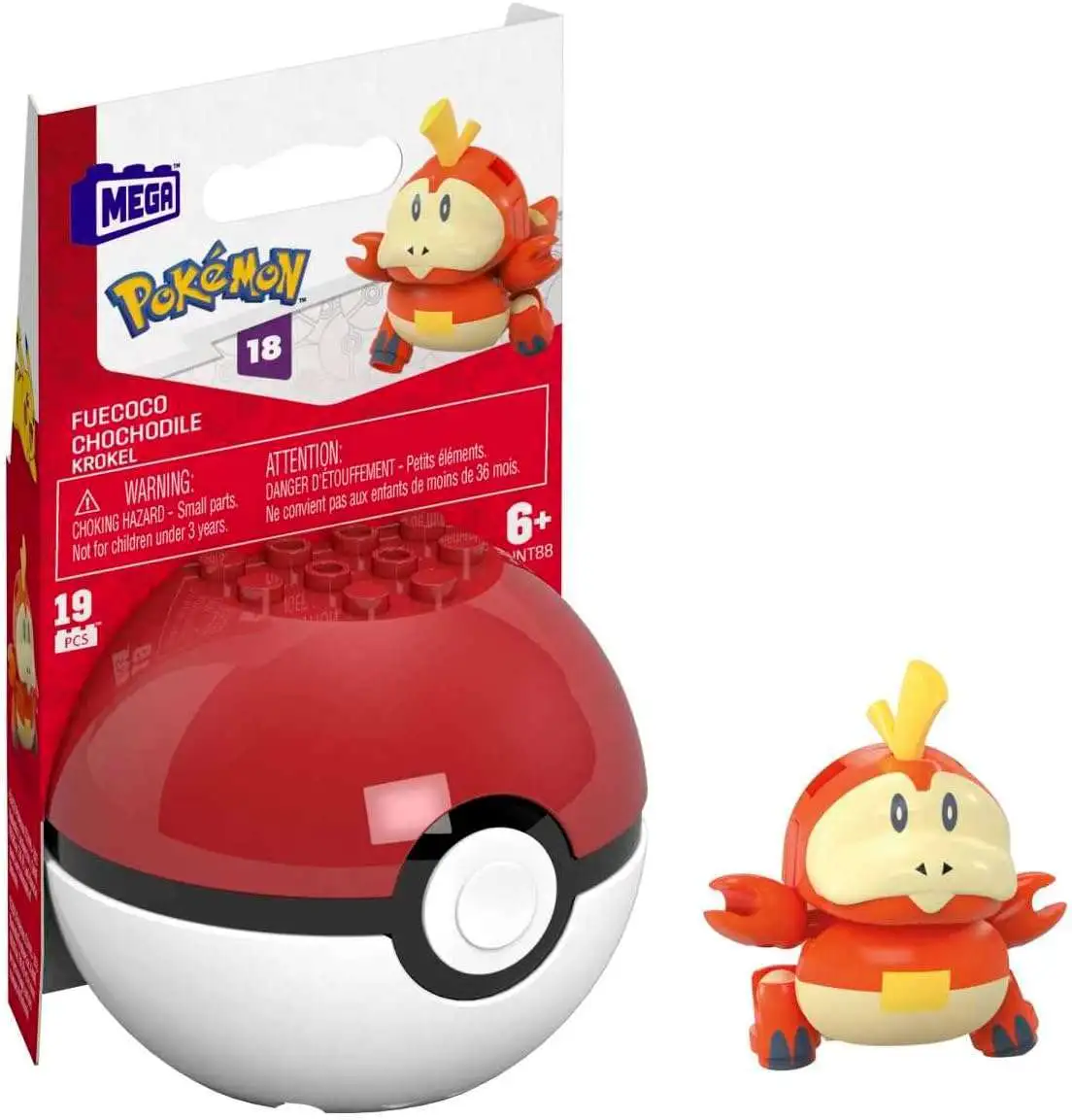 Mega Construx Pokeball Serie 20 - Action Figure Costruibile Di Froakie Con Pokeball Premier - Giocattolo Per Bambini 6+ Anni