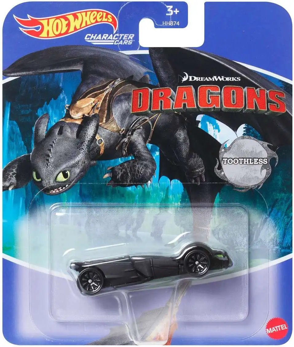 Hot Wheels Dragons Character Cars Toothless Die Cast Car