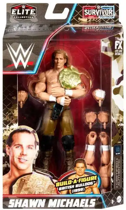 WWE Wrestling Elite Collection Survivor Series Shawn Michaels Action Figure  [BAF British Bulldog]