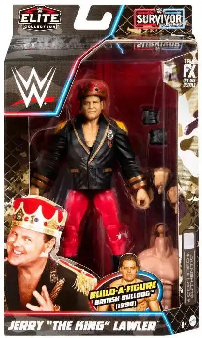 WWE Wrestling Elite Collection Survivor Series Jerry "The King" Lawler Action Figure [BAF British Bulldog]