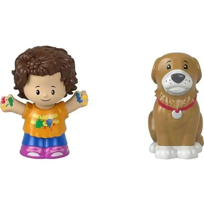 Fisher Price Little People Student & Dog Figure 2-Pack