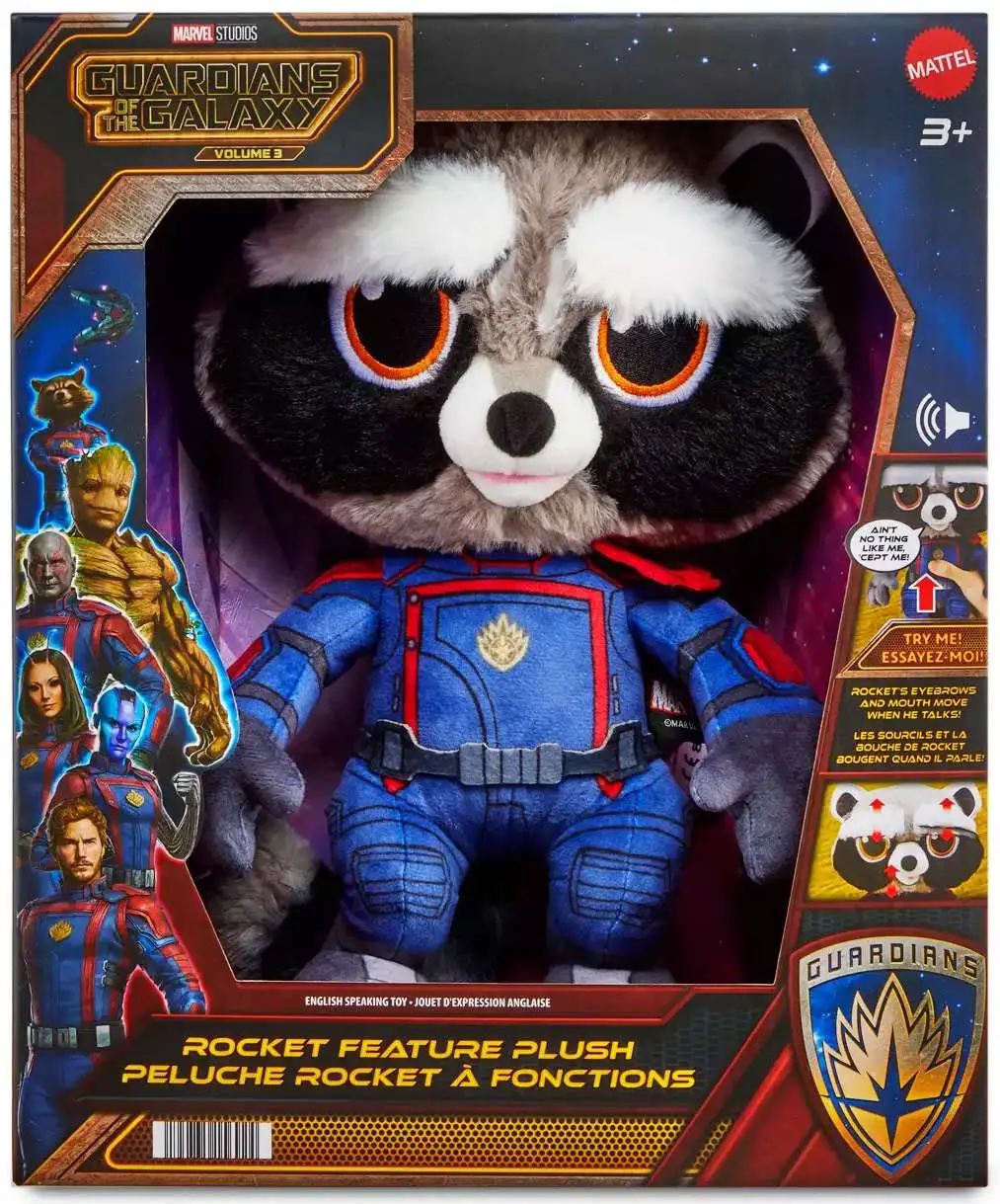 Marvel Guardians of the Galaxy Vol. 3 Rocket 11 Feature Plush