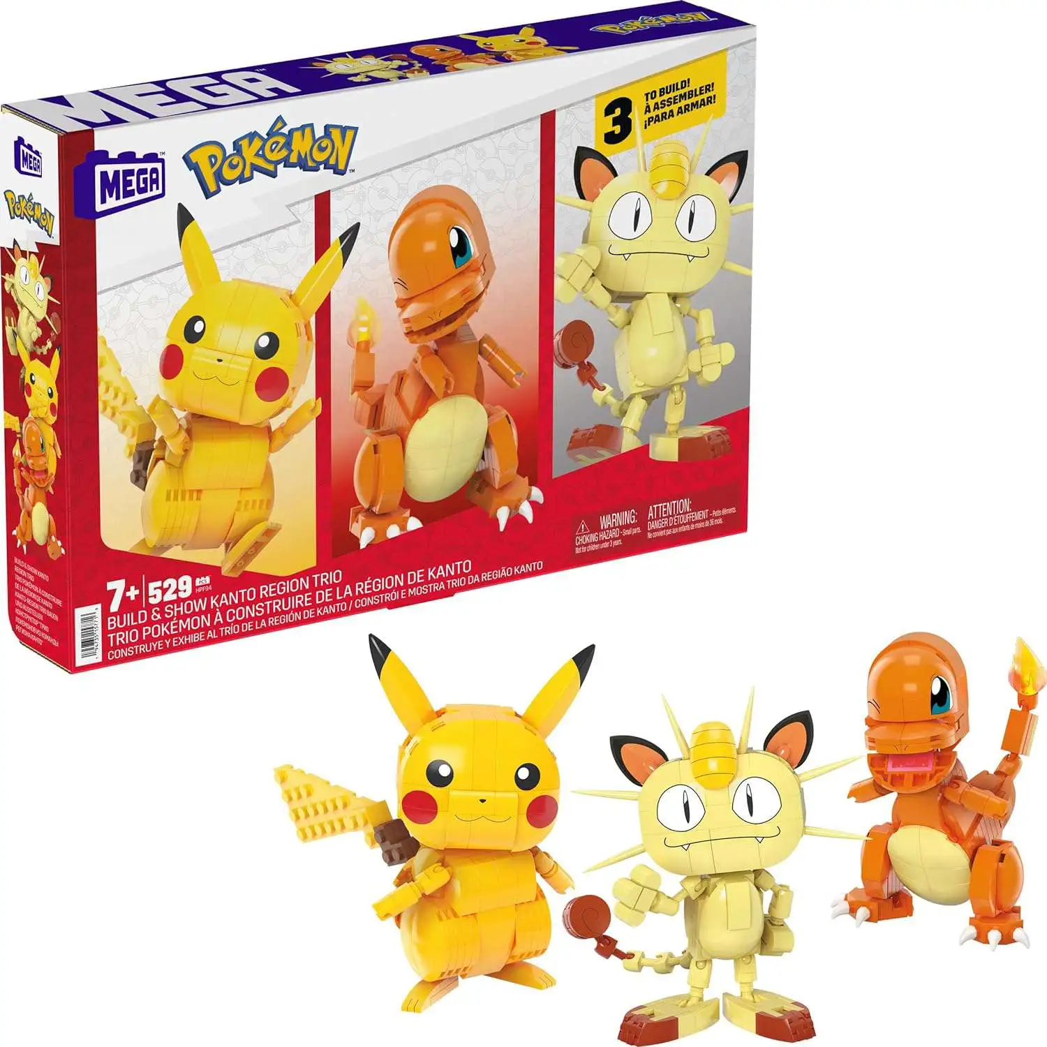 Pokemon Build Show Kanto Region Trio Set Pikachu, Meowth