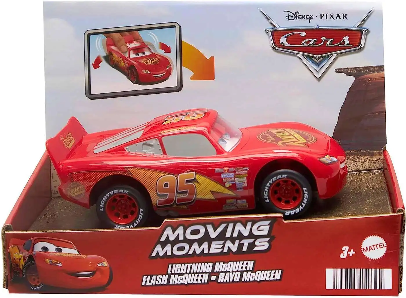 Disney Pixar Cars Cars 3 Moving Moments Lightning McQueen Vehicle 