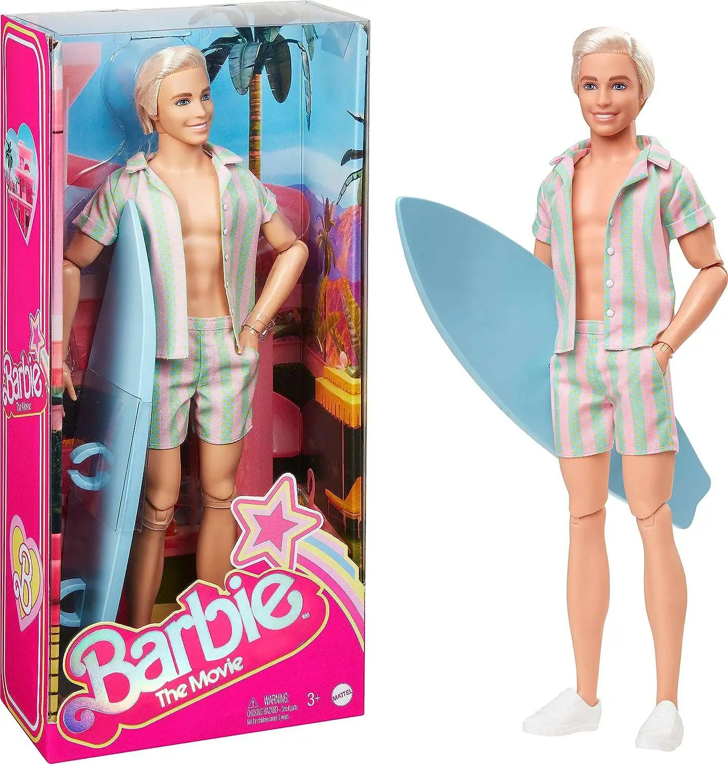 Ken Doll Pink Paradise T-Shirt Top Barbie Steven Ryan Shirt