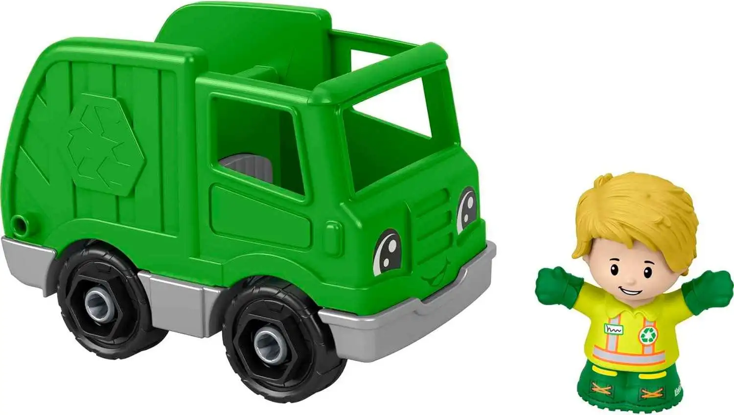 Fisher Price Little People Recycling Truck Vehicle & Figure