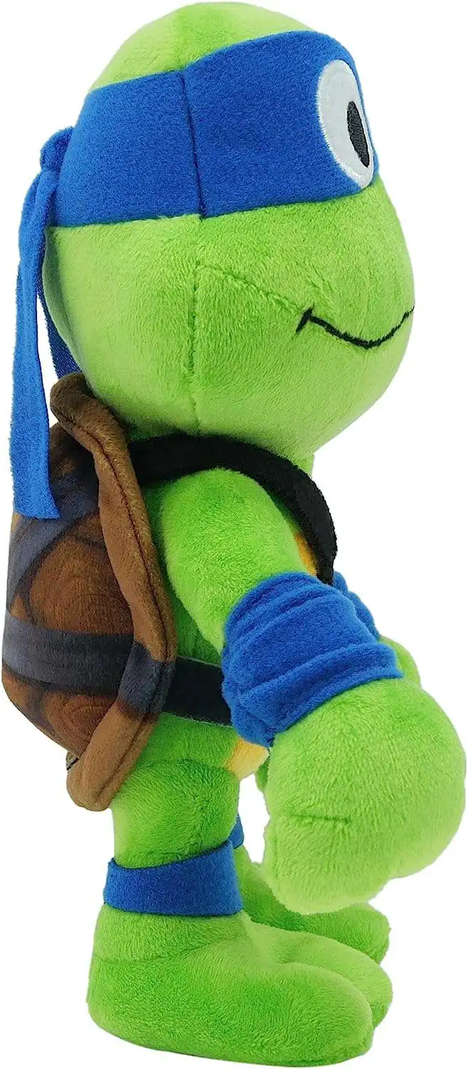 Teenage Mutant Ninja Turtles: Mutant Mayhem Leonardo Plush Toy with Action  and 20+ Sounds, Character Stylized 11 Inch Soft Doll with Vinyl Head