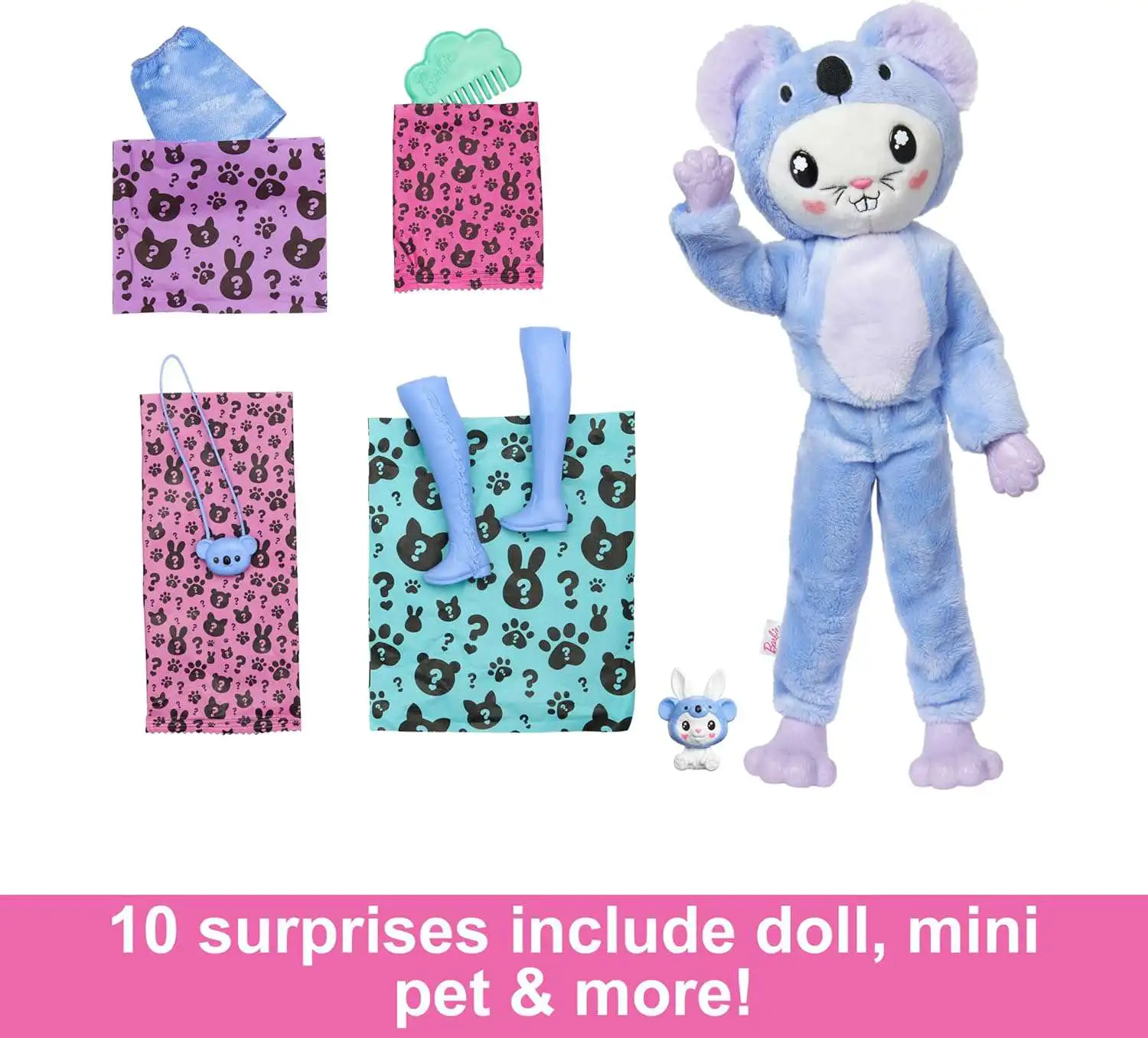 Barbie Cutie Reveal Costume Animal Series Bunny as a Koala Surprise ...