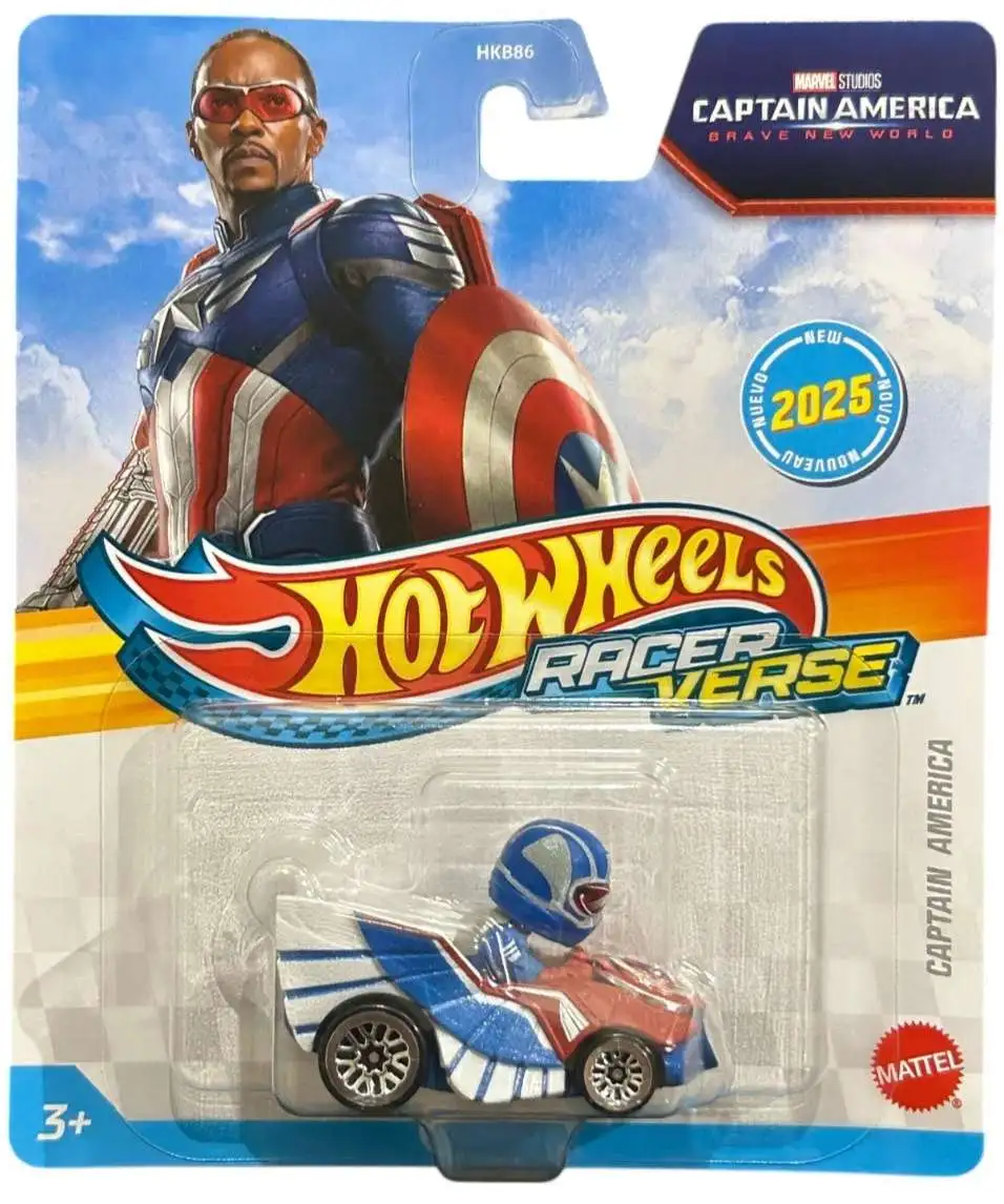 Hot Wheels RacerVerse Marvel Captain America Die Cast Car