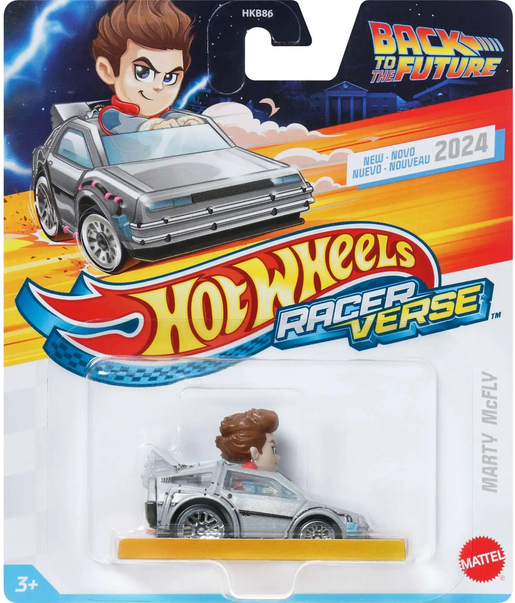 Hot Wheels RacerVerse Back to The Future Marty McFly Die Cast Car