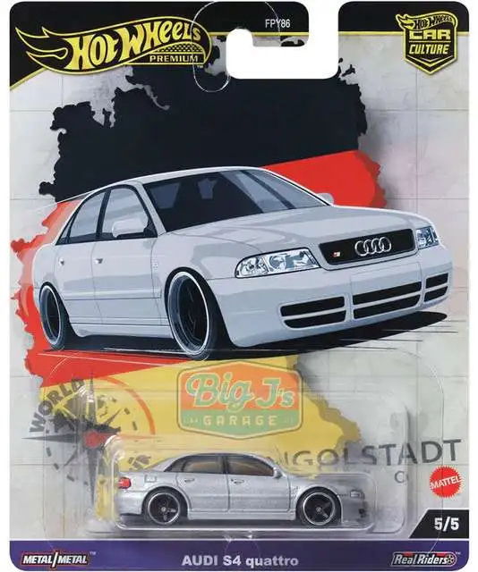Hot Wheels Premium Car Culture World Tour Audi S4 Quattro Die Cast Car