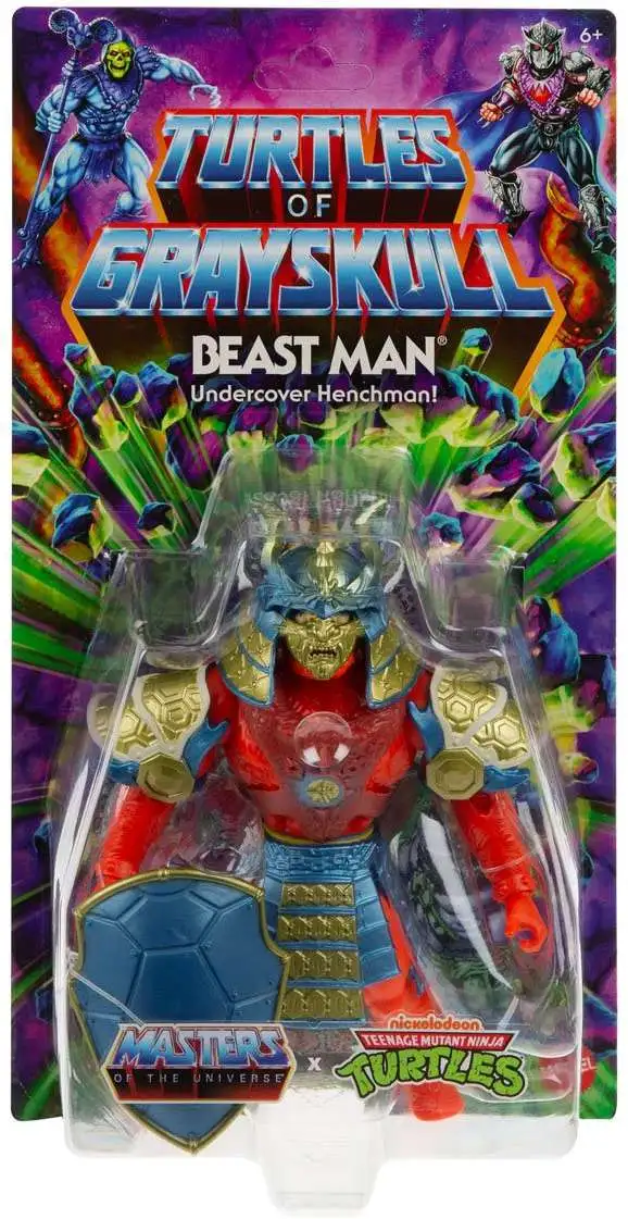 Masters of the Universe Turtles of Grayskull Origins Beast Man Action Figure [Undercover Henchman]