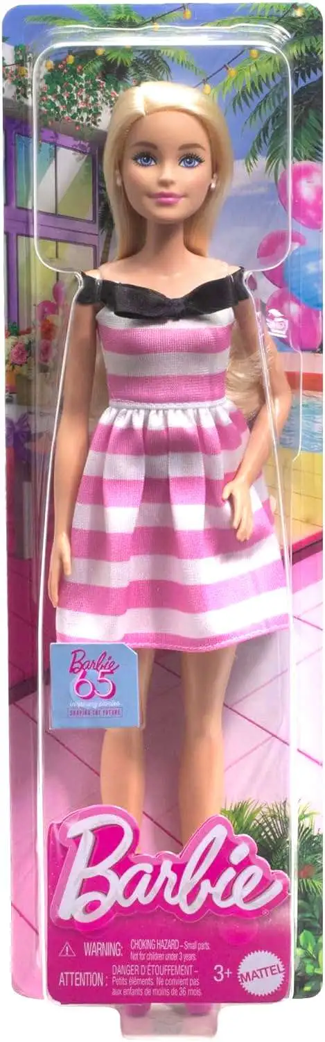 Barbie 65 Barbie 13.25-Inch Doll [Pink Stripes]