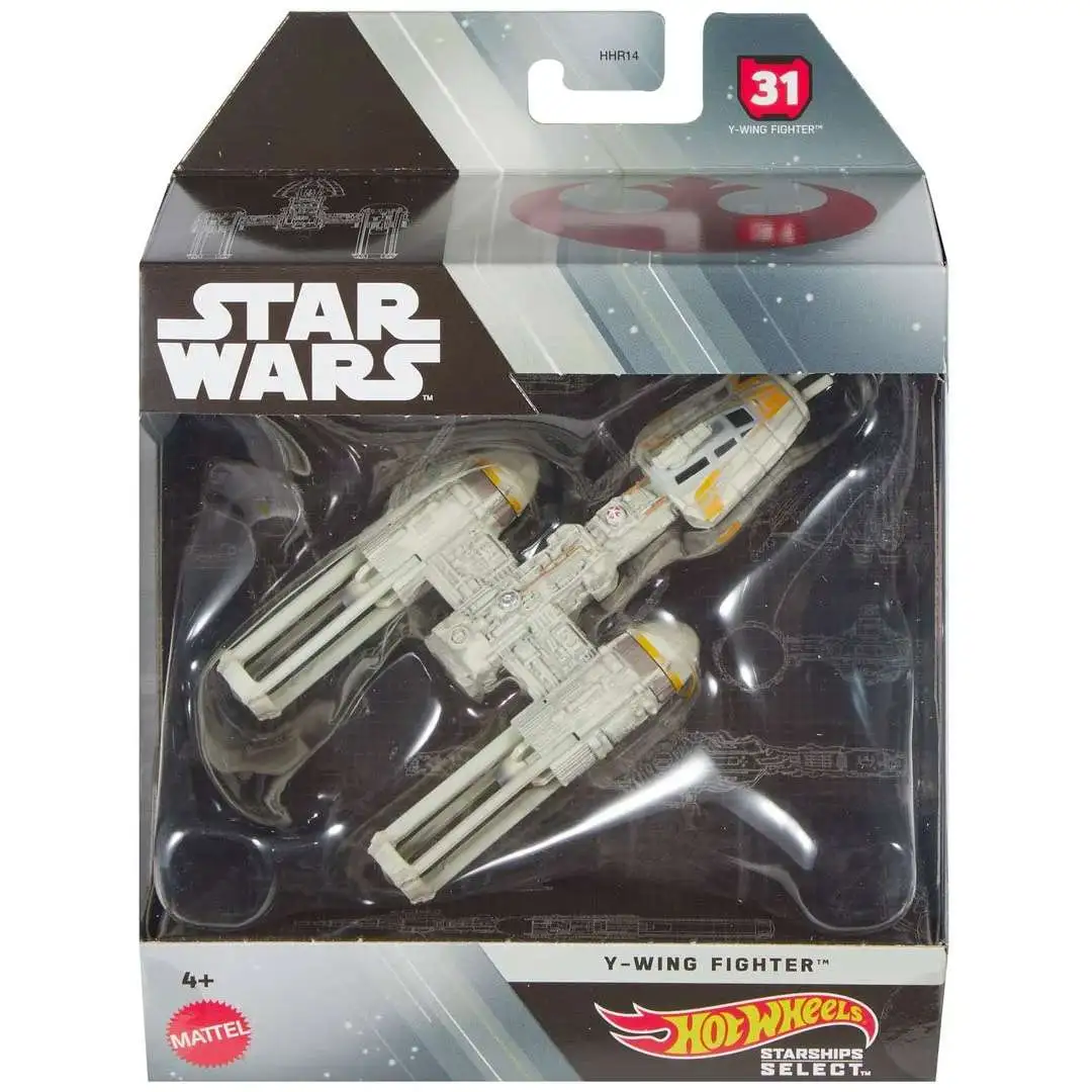 Hot Wheels Star Wars Starships Y-Wing Fighter Diecast Vehicle