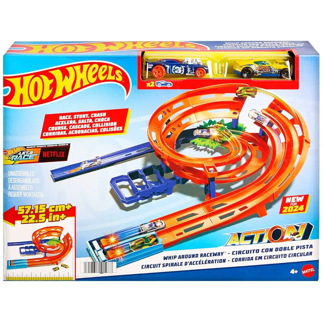 Hot Wheels Action Whip Around Raceway Track Set