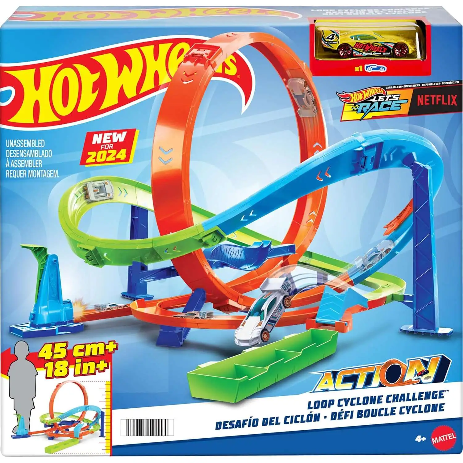 Hot Wheels Action Loop Cyclone Challenge Track Set