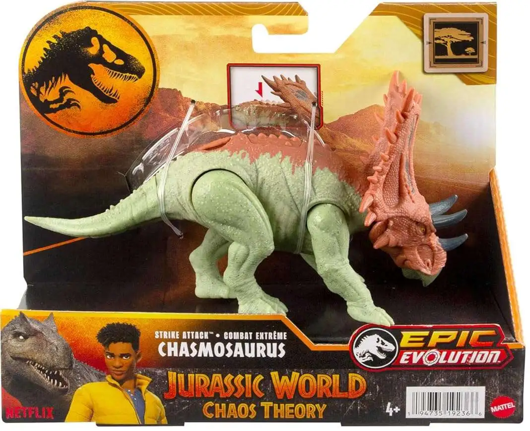 Jurassic World Chaos Theory Strike Attack Chasmosaurus Action Figure